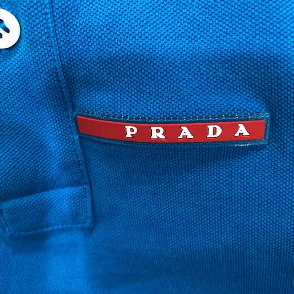 PRADA POLO BLUE XL NEVER WORN ORIGINALY $425 - Picture 5 of 7